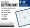 8" x 8" Rotary WHITE/BLUE High Contrast Professional Self Healing 7-Layer Durable Non-Slip Cutting Mat Great for Scrapbooking, Quilting, Sewing and all Arts & Crafts Projects